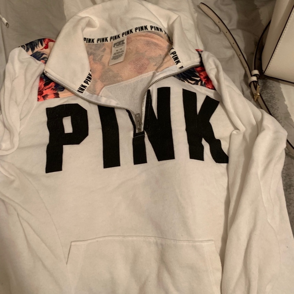 Half Zip Victorias Secret Pink Hoddie